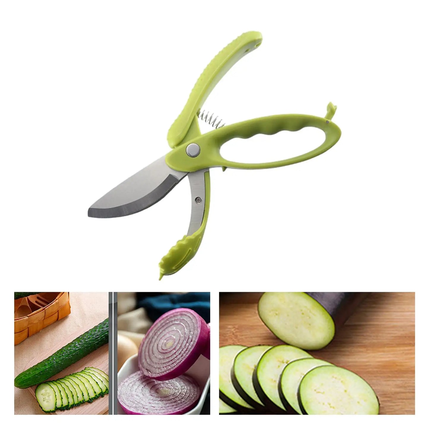 Salad Scissors for Chopped Salad Multifunction for Lettuce Fruits Cucumbers